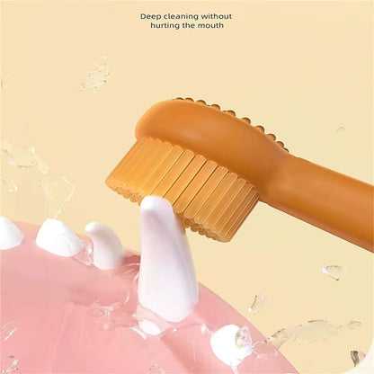 Soft Silicone Toothbrush & Tongue Sper for Dogs and Cats