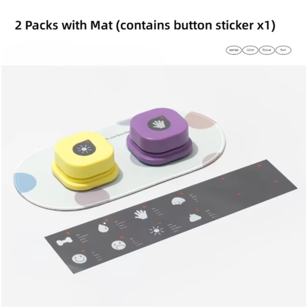 TalkiPaws Smart Button Set – Teach Your Pet to Speak with a Paw